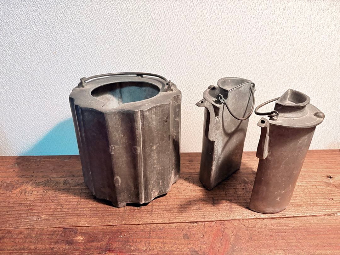 時代酒器 骨董 古玩 酒燗器 二重 ちろり 燗銅壷 熱燗器 酒沸 野燗炉