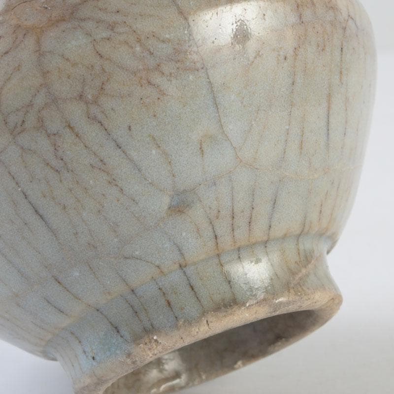 伊万里焼　古伊万里　染付　花文　油壷　小壷　V　9708