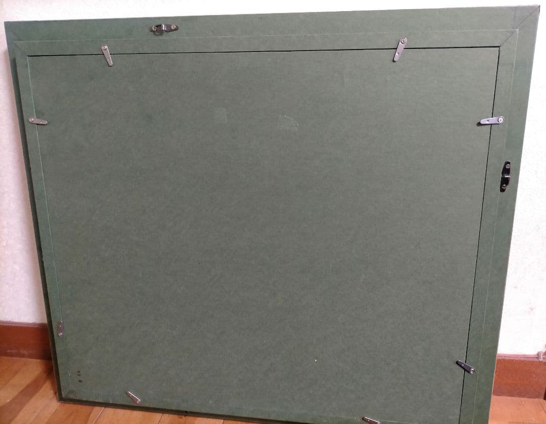 額縁　仕上げ銀　佛頭　F8号　アンテーク　展示会