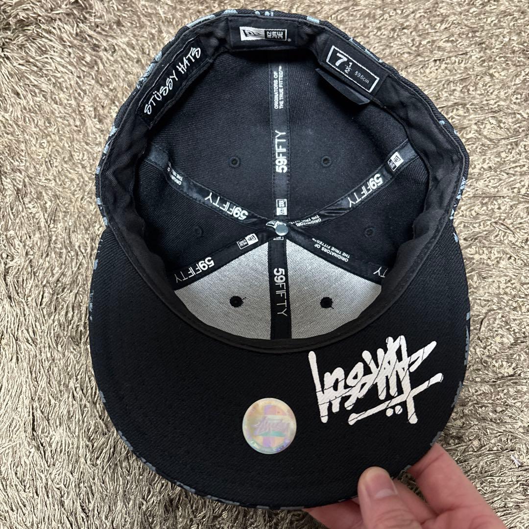 STUSSY×NEW ERA 59FIFTY スカル クラウン 7 1/2
