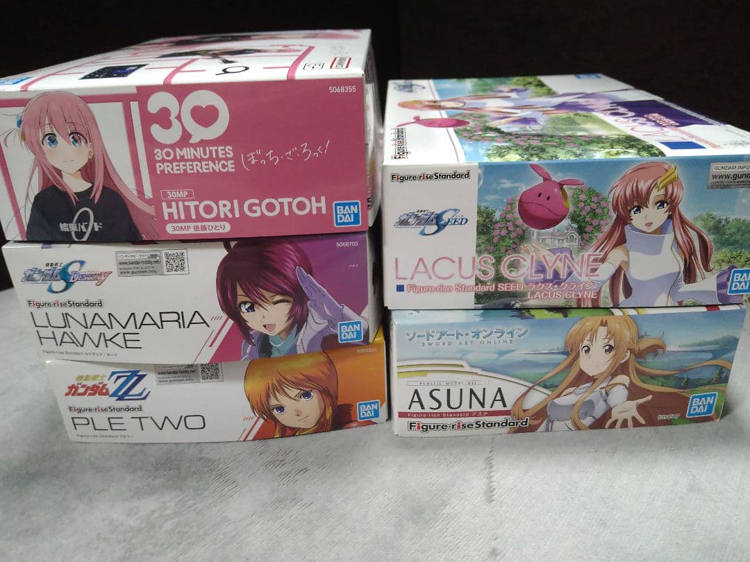 未組立 美プラまとめ売り アスナ ラクス ルナマリア プルツー 後藤ひとり