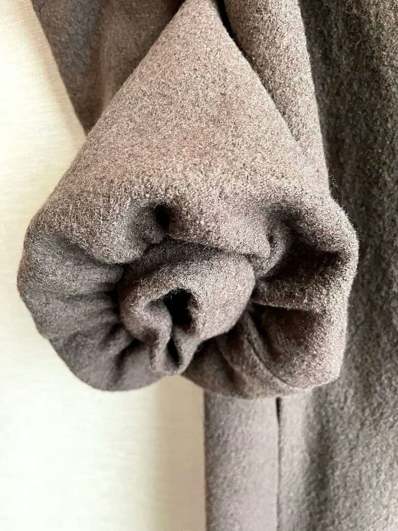 新品未使用hue DAY TO EVENING ブラウン ウール コート