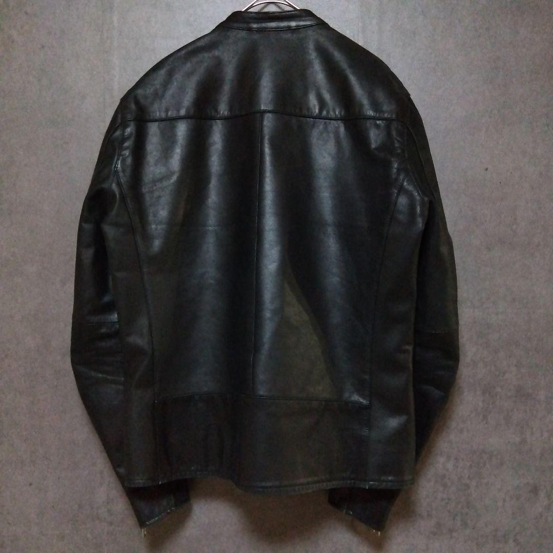 エディフィス 革ジャン 牛革 カウレザー シングルライダース 黒 ブラック