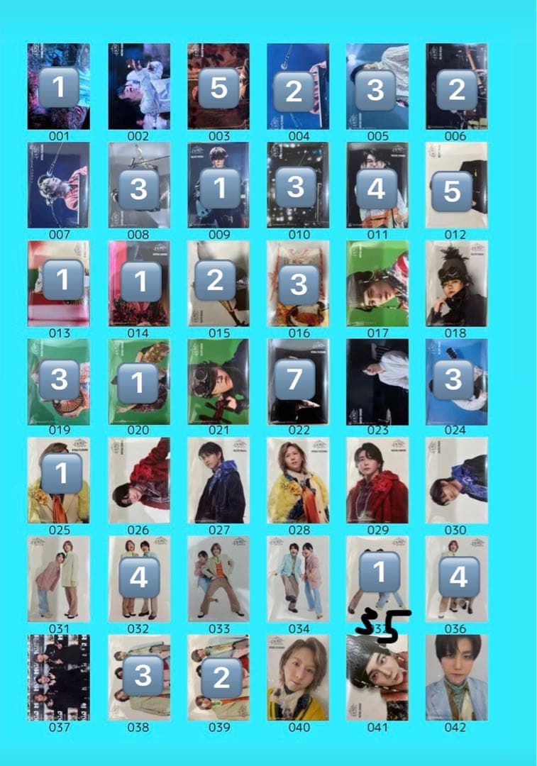 ミセス　FJORD フィヨルド　ランダム　フォトカード　ライブグッズ