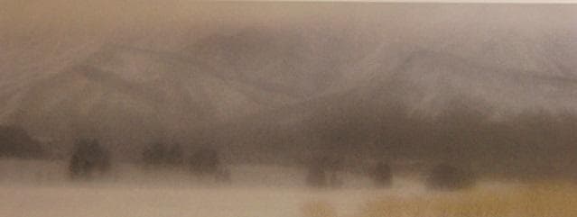 白井進、【白幻】、希少な額装用画集より、新品額装付、状態良好