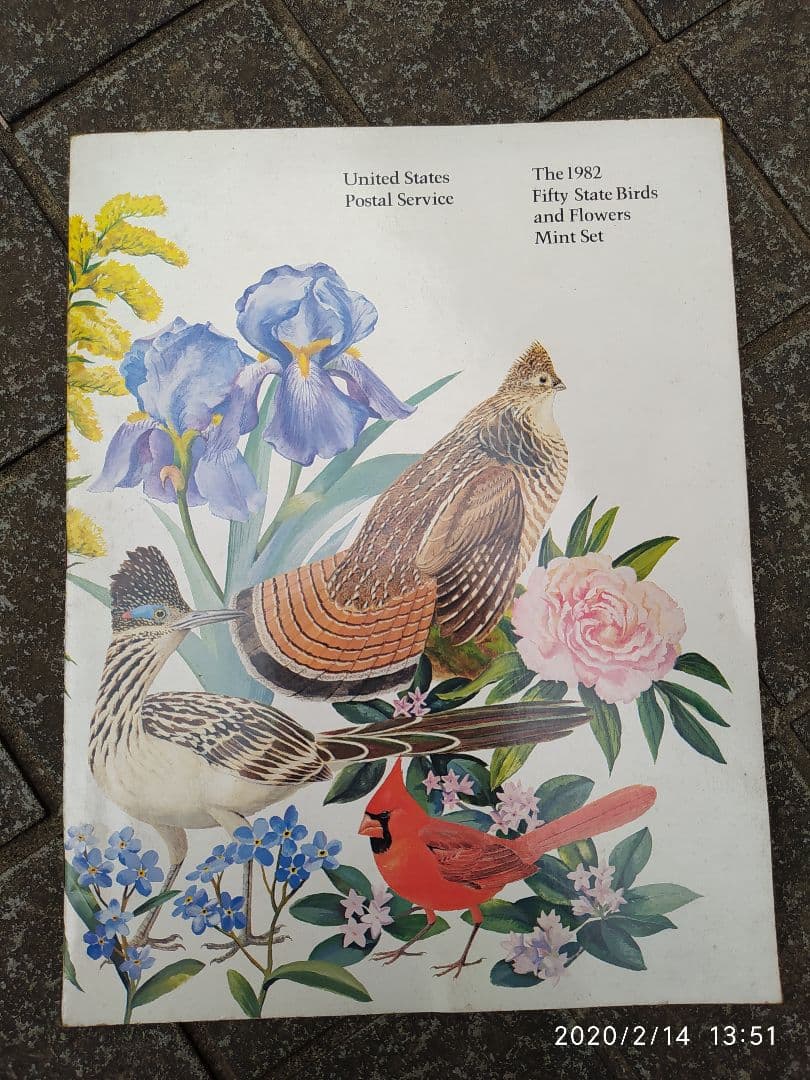 アメリカ合衆国の切手　state birds and flower