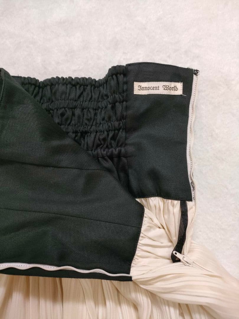 Innocent World フレアスカート 黒クリーム