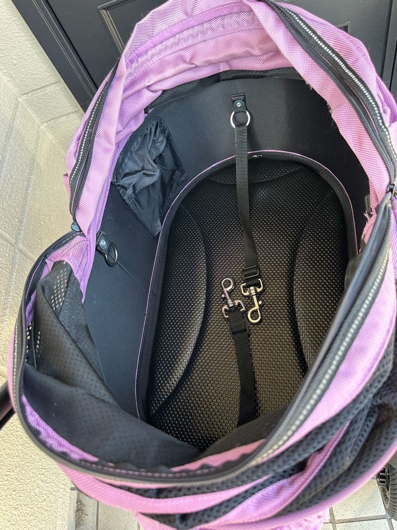 エアーバギードーム2犬Airbuggy ライラック色 ペットカート 折りたたみ式