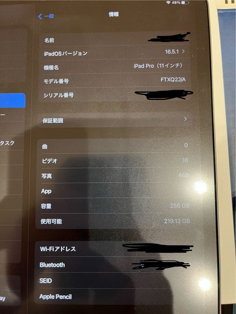 虎*鉄様 iPad Pro 11インチApple Pencil純正　セット　動作