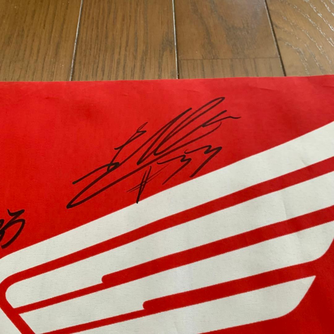 鈴鹿8耐 ホンダHRC 2022優勝チーム旗FLAG直筆サイン入り