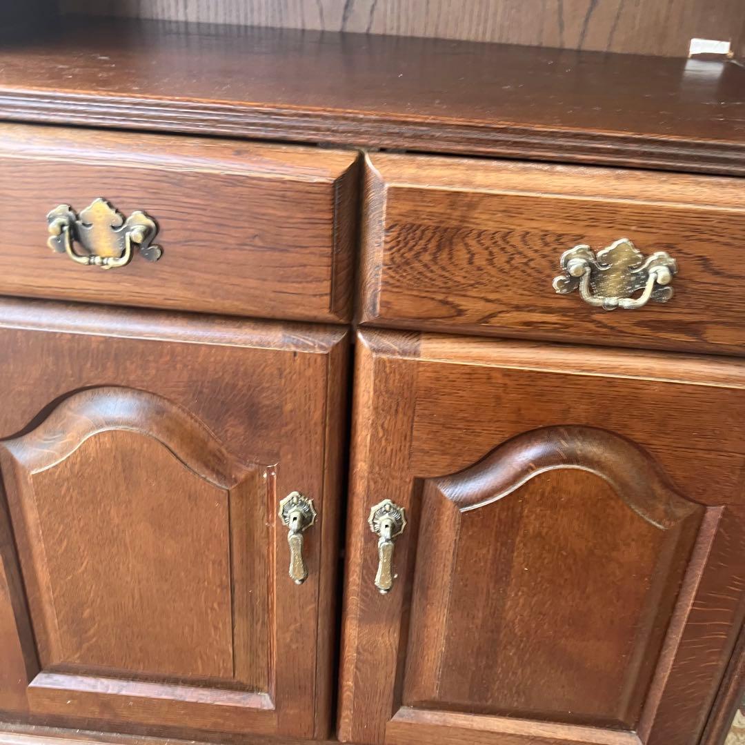 昭和レトロ 木製コンソールテーブル コールキャビネット 電話台 花台チェスト