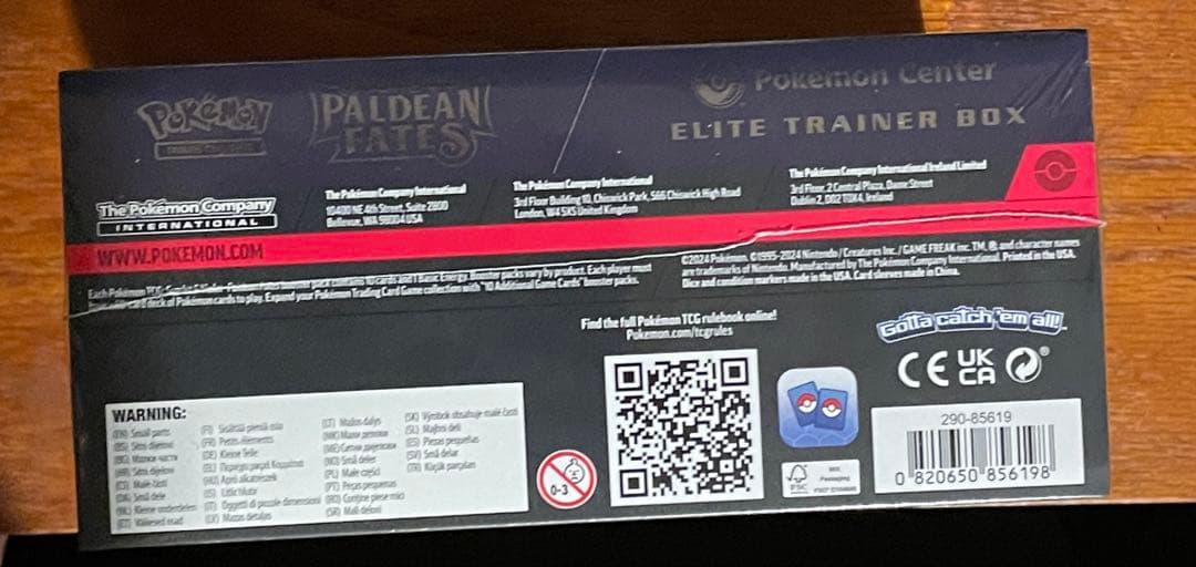 ETB ポケモンセンター限定　ミミッキュ　PALDEAN FATES 未開封