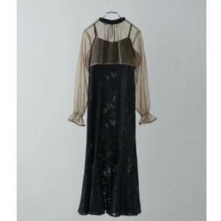 etoll. 3wayシフォンボレロ&レースキャミドレス S ワンピース 結婚式