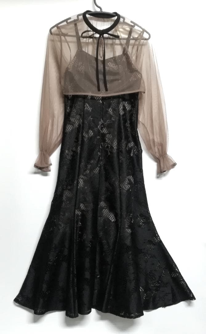 etoll. 3wayシフォンボレロ&レースキャミドレス S ワンピース 結婚式