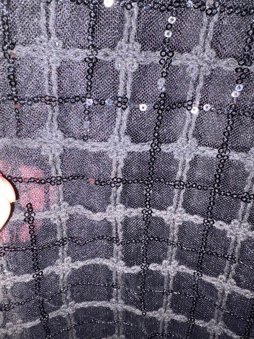 新品　黒LE’RURE リルアー　Kirakira check onepiece