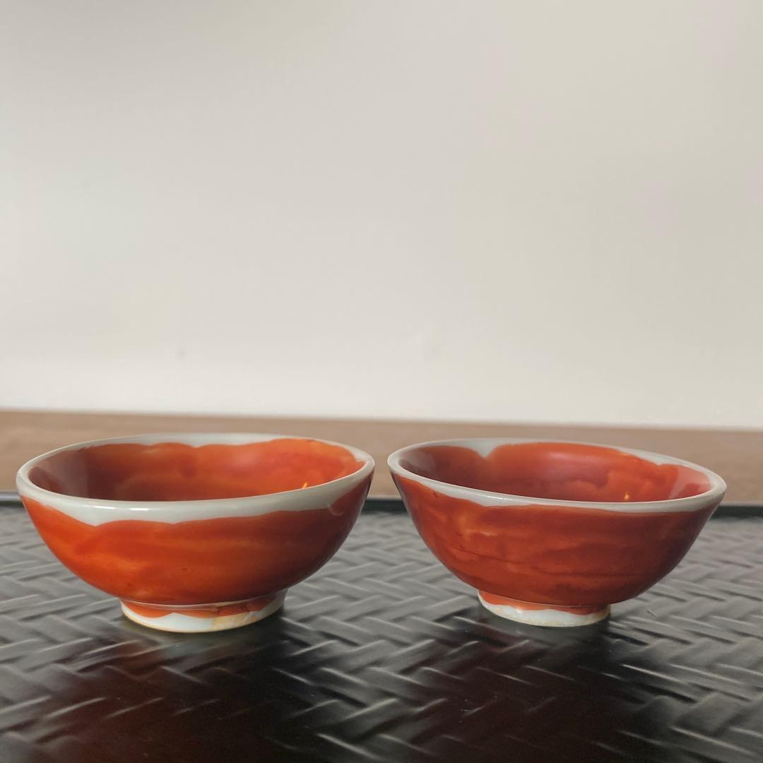 九谷焼　須田菁華　色絵花玉文徳利　椿酒盃2個