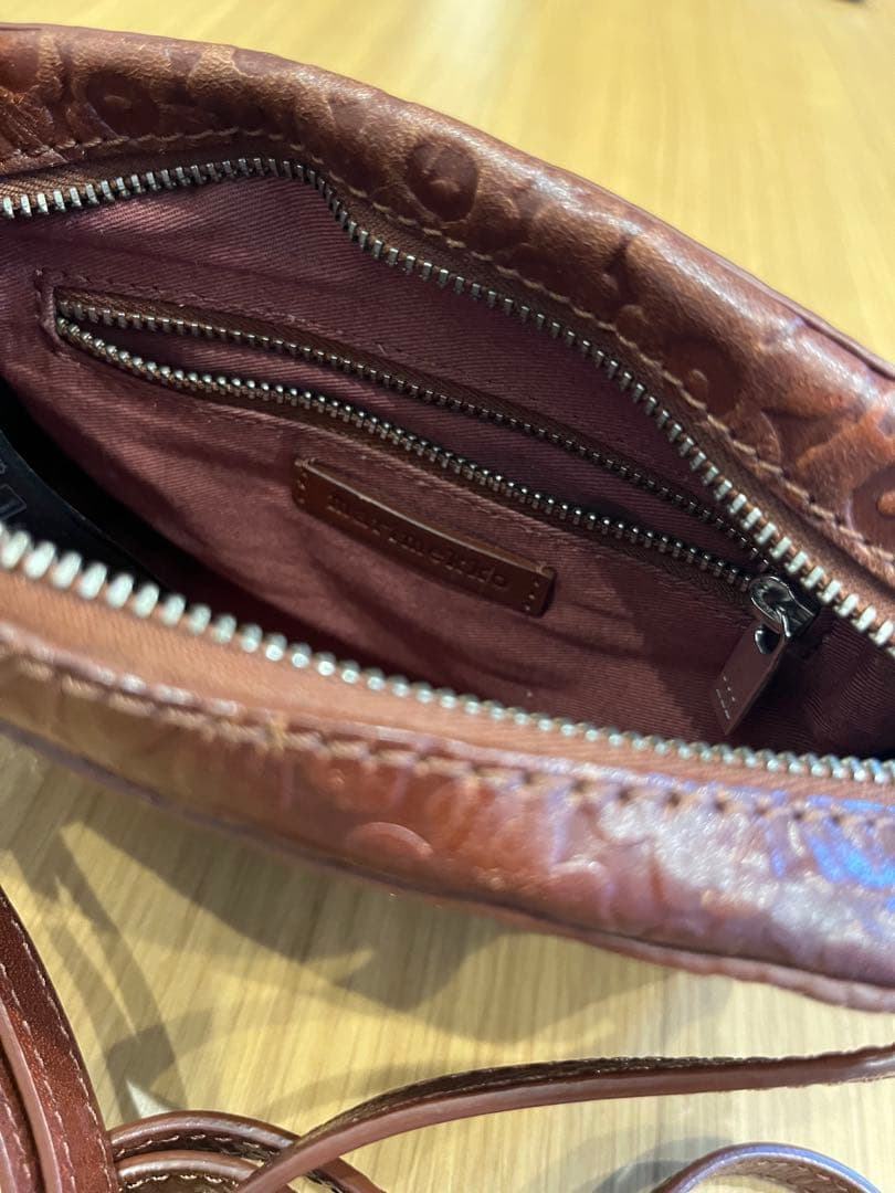 【美品】外袋付き マリメッコ ウニッコ Nerva ショルダーバッグ ブラウン