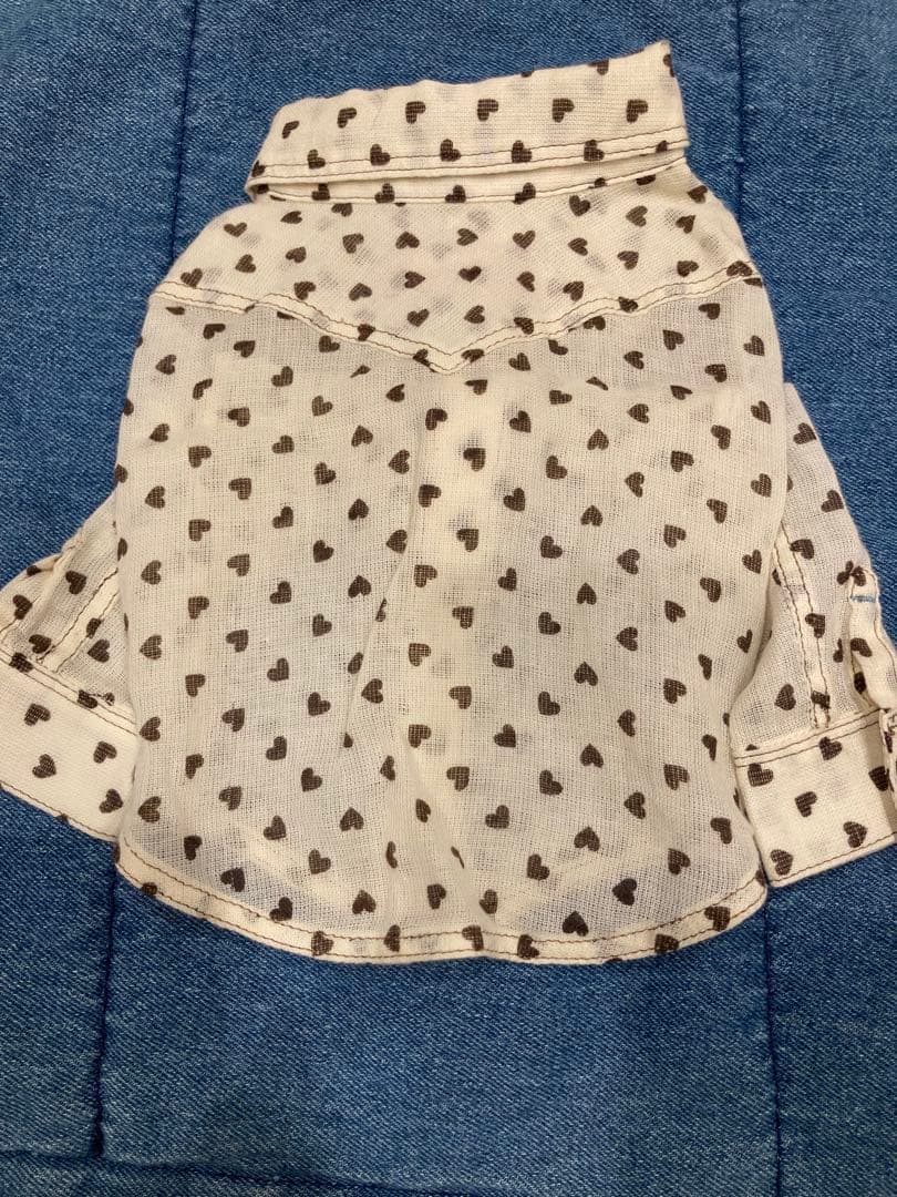 atelier gg ハート柄 柔らかいシャツ