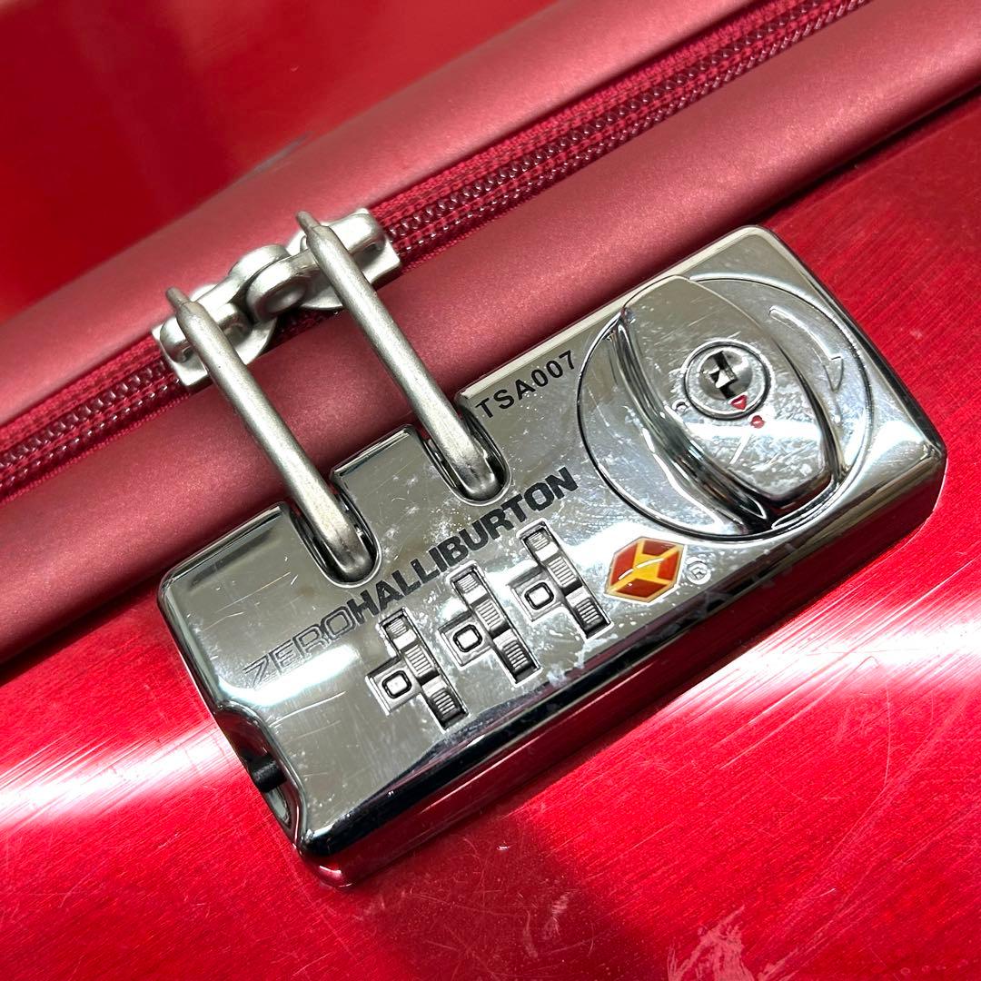 ゼロハリバートン 4輪 キャリーケース レッド 大容量 傷あり ZRPシリーズ