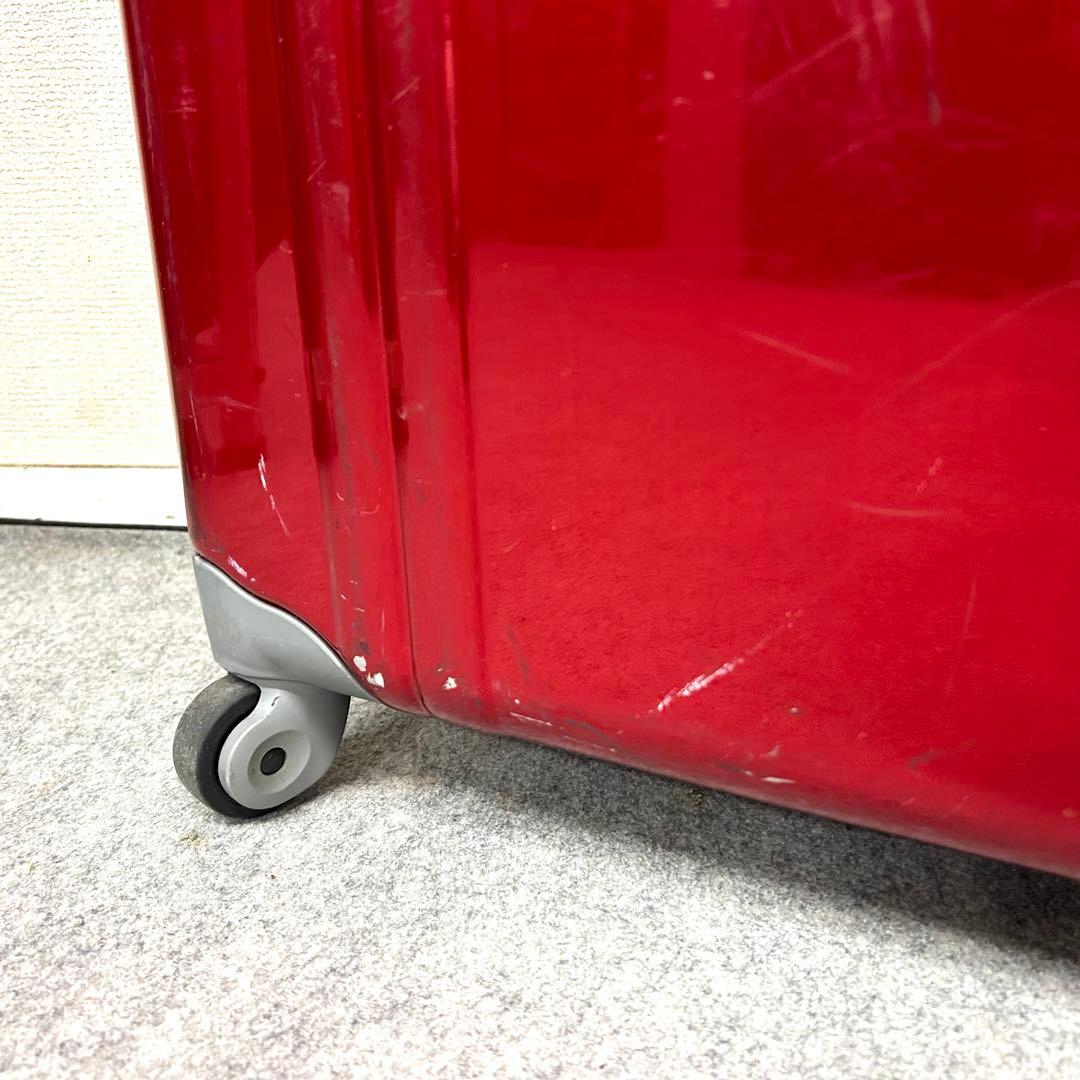 ゼロハリバートン 4輪 キャリーケース レッド 大容量 傷あり ZRPシリーズ