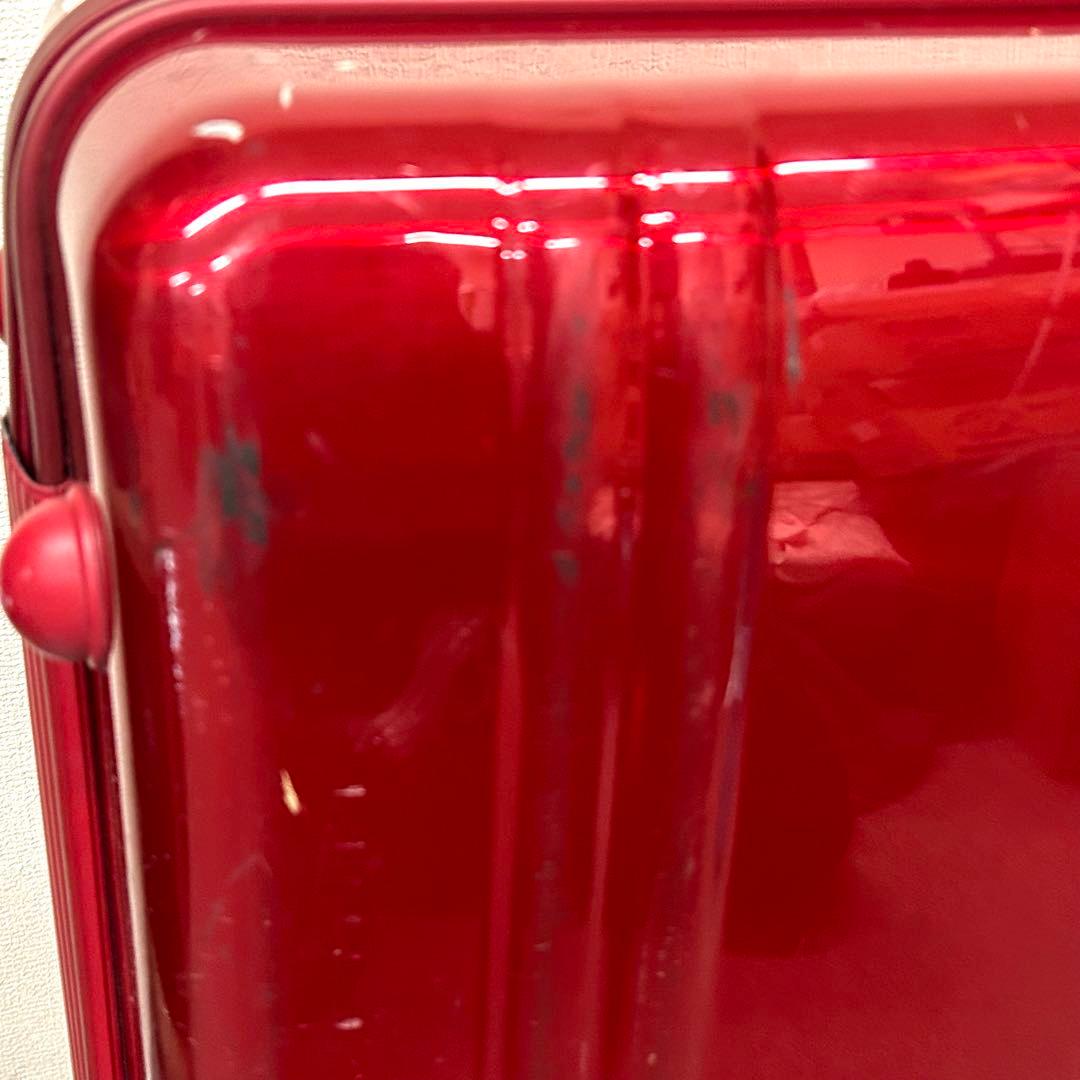 ゼロハリバートン 4輪 キャリーケース レッド 大容量 傷あり ZRPシリーズ