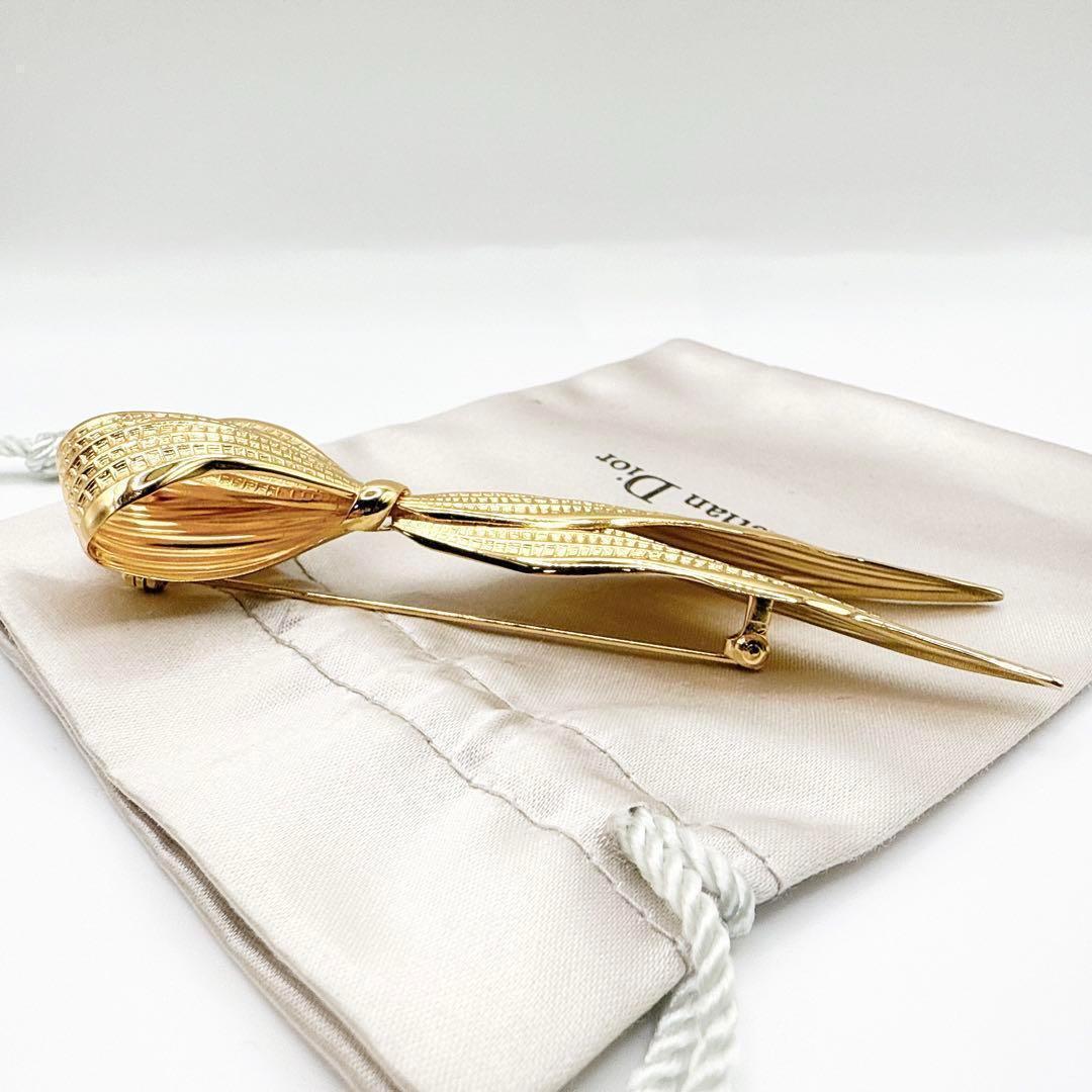 2524 Germany製　極美品✨Dior　ブローチ　CD　ロゴ　希少　刻印
