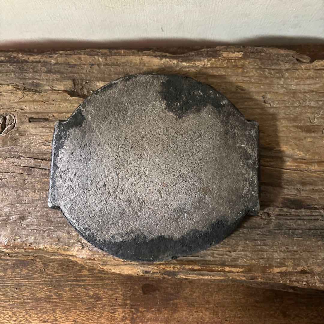 アンティーク　インドイドゥリプレート　石皿　骨董　検;李朝.古道具坂田