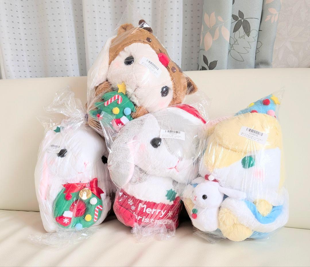 新品☆ぽてうさろっぴーハイクオリティ　クリスマスJBぬいぐるみ(全4種)☆未開封