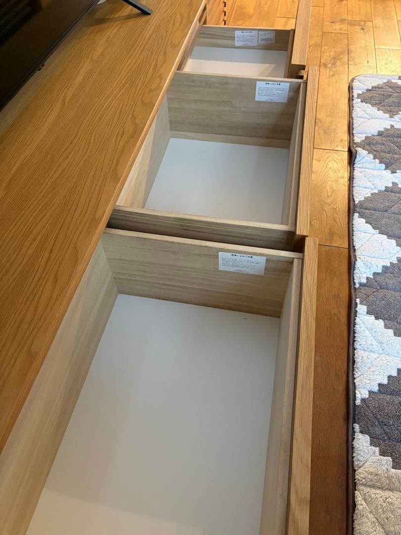 unico SOLK AV board. W1600 ナチュラル テレビ台