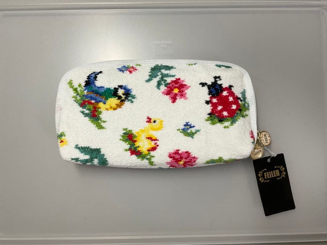 （うさぎさん専用)【新品未使用】フェイラー　ポーチ　ホワイト