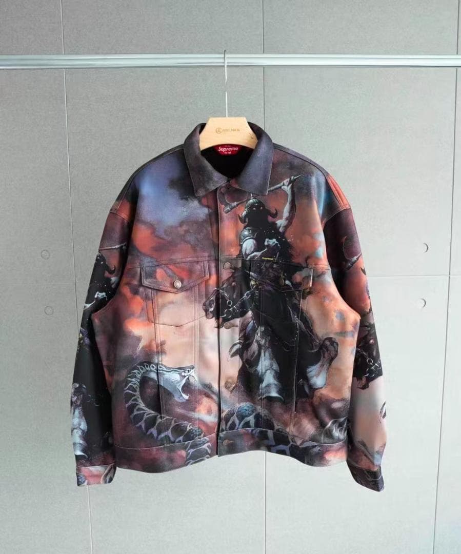 美品✨Supreme騎士とドラゴン グラフィックジャケット