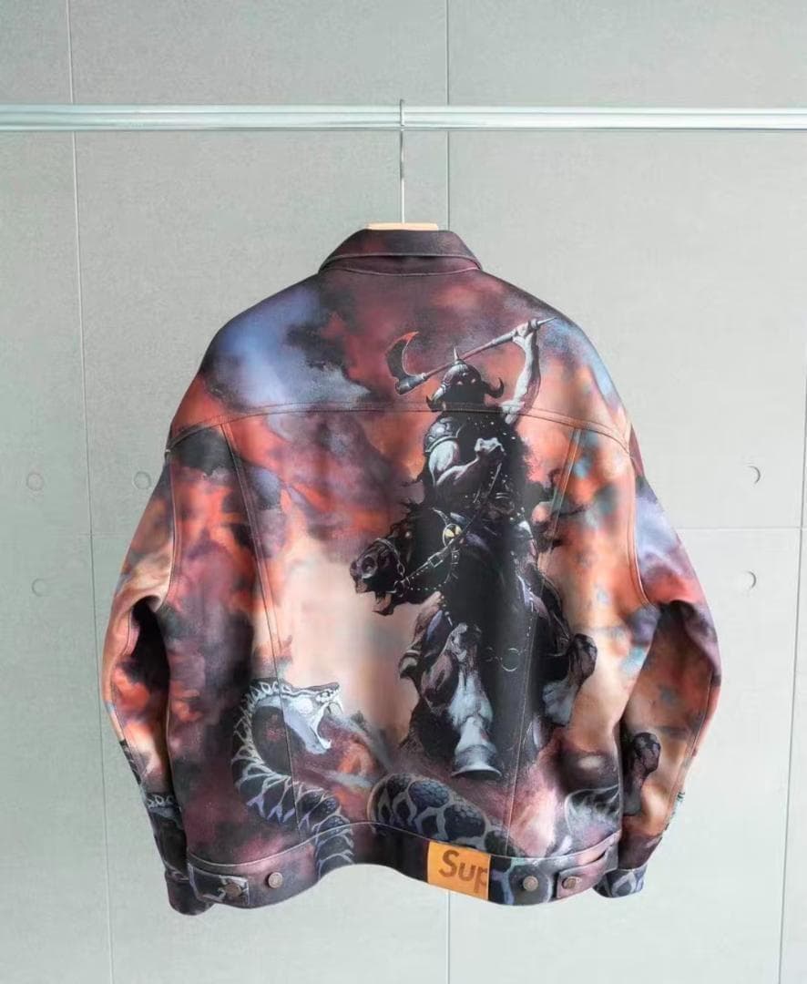 美品✨Supreme騎士とドラゴン グラフィックジャケット