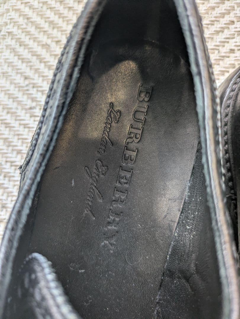 【レア】バーバリー　BURBERRY ビジネス　シューズ　革靴　ブラック　黒