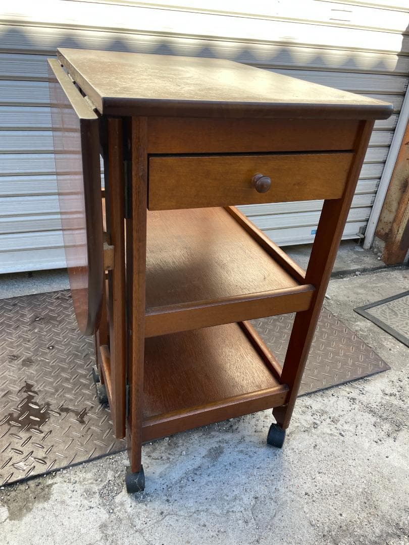 ★ 昭和レトロ 古家具 バタフライワゴン キッチンワゴン テーブルワゴン