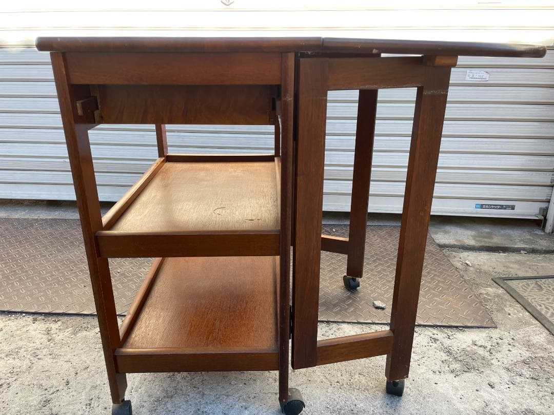 ★ 昭和レトロ 古家具 バタフライワゴン キッチンワゴン テーブルワゴン