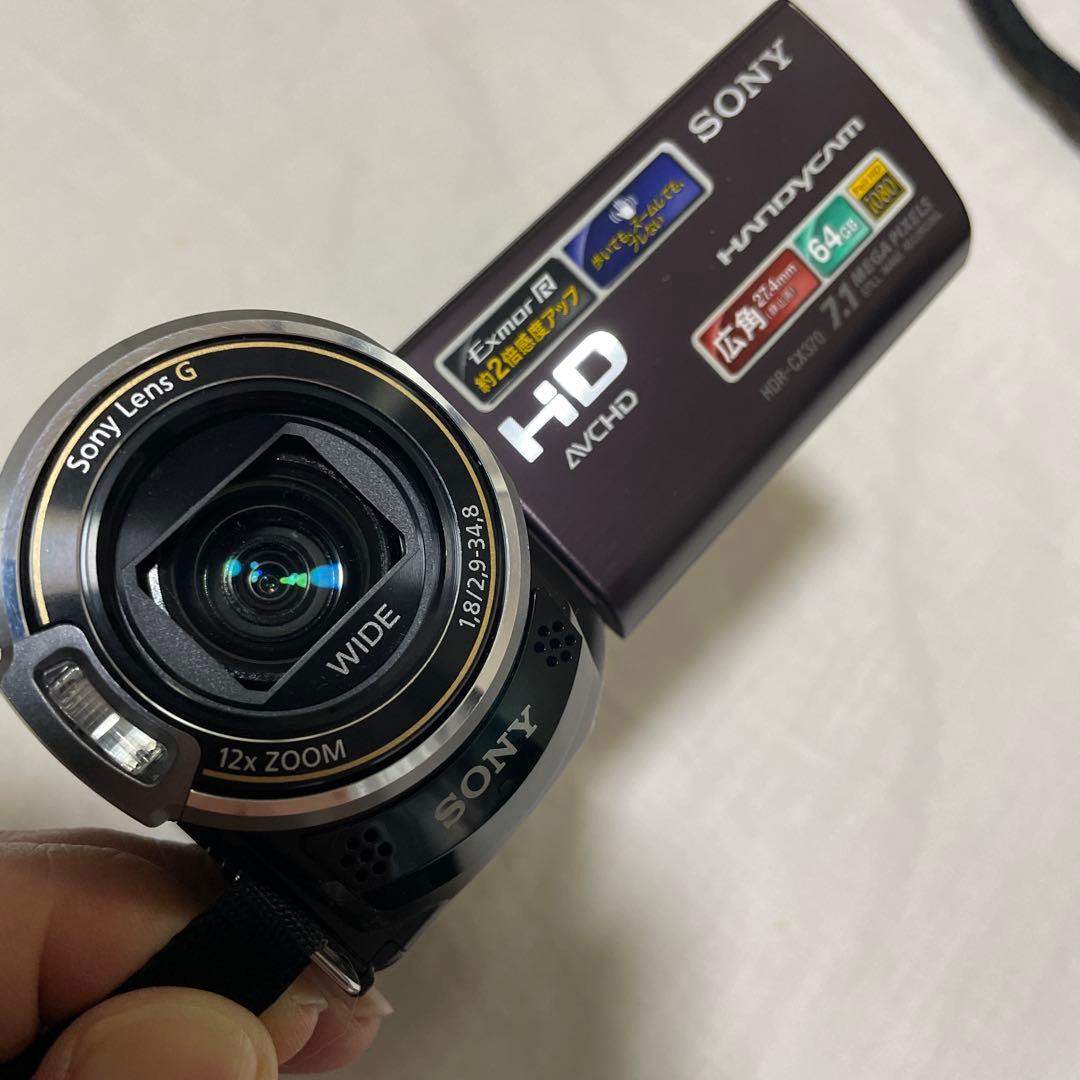 【バッテリー２個】SONY ソニー HDR-CX370V