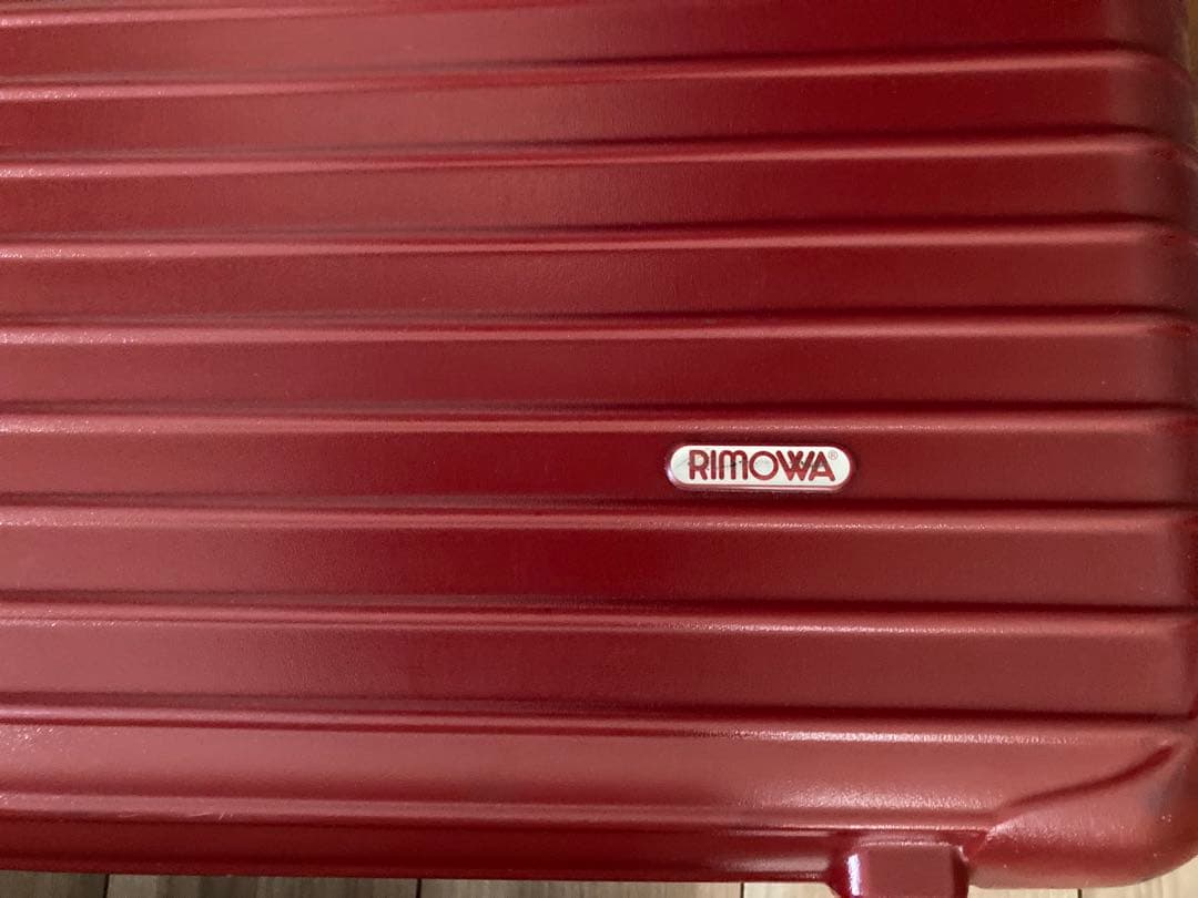 検討RIMOWA レッド ストライプ キャリーケース2輪約70L廃盤軽い男女兼用