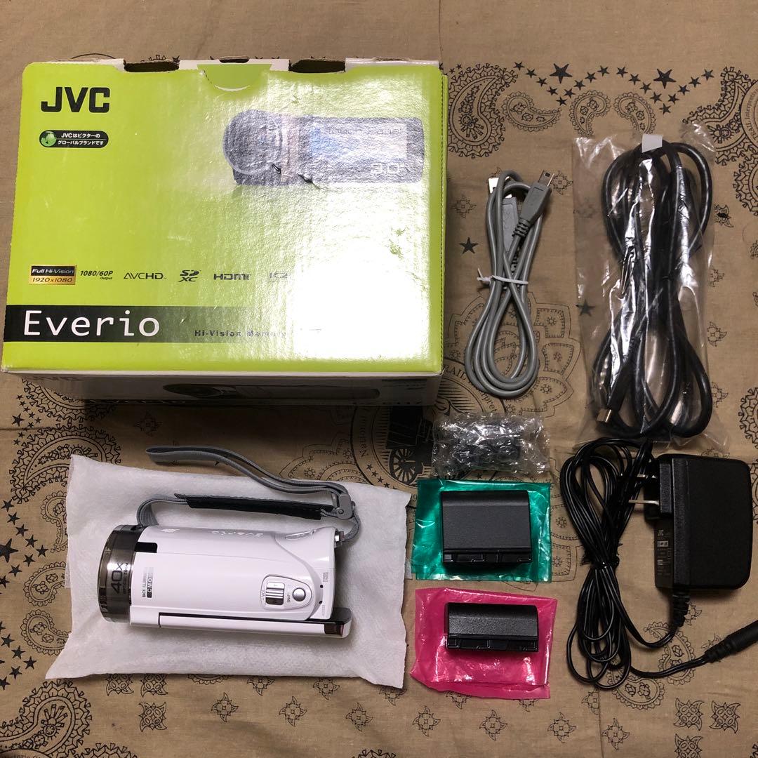 美品 JVC Everio GZ-E117 バッテリー2個付 ビデオカメラ