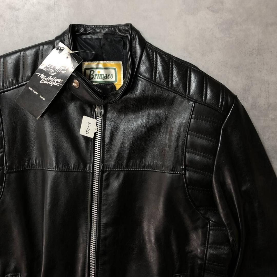 GQ3293◇Brimaco : 70's ヴィンテージ レザーライダース