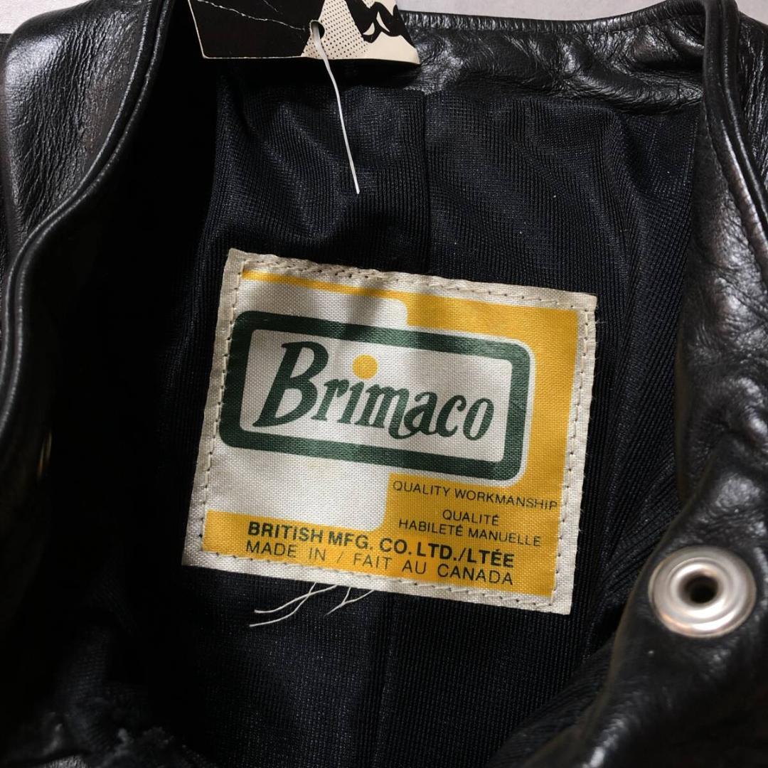 GQ3293◇Brimaco : 70's ヴィンテージ レザーライダース