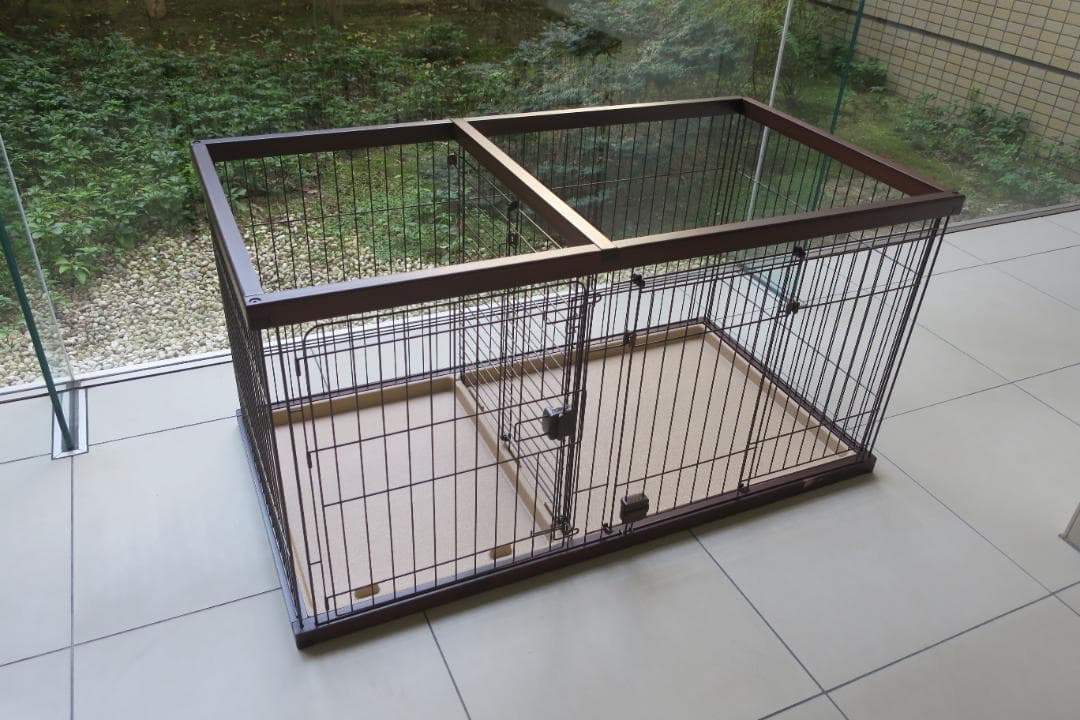 ペティオ トイレのしつけが出来る ドッグルームサークル ブラウン ワイド