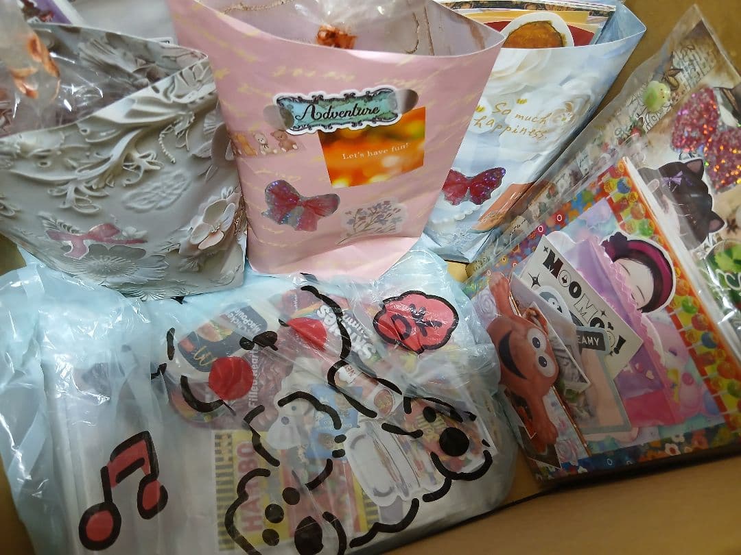 紙モノまとめ売り★紙モノおすそ分け★アメキャラ★バラメモ★シール★マステ★デザペ