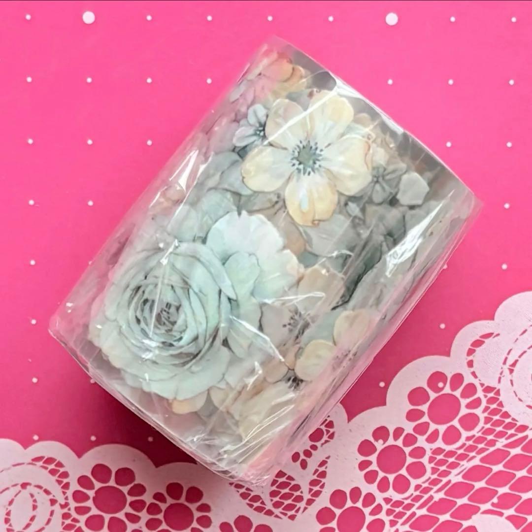 贝壳光 5.5cm×6m 晴空 海外マスキングテープ 海外マステ　花