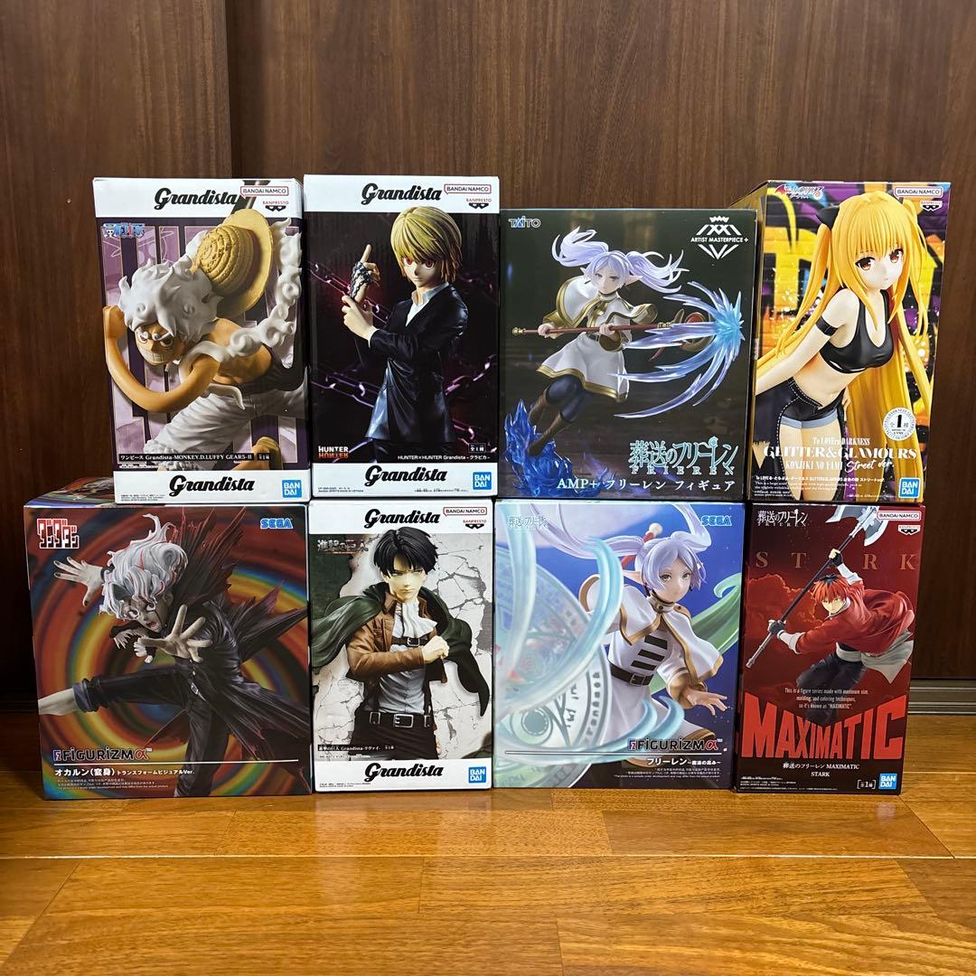 フィギュアクラピカ リヴァイ オカルン ルフィ フリーレン シュタルク 金色の闇