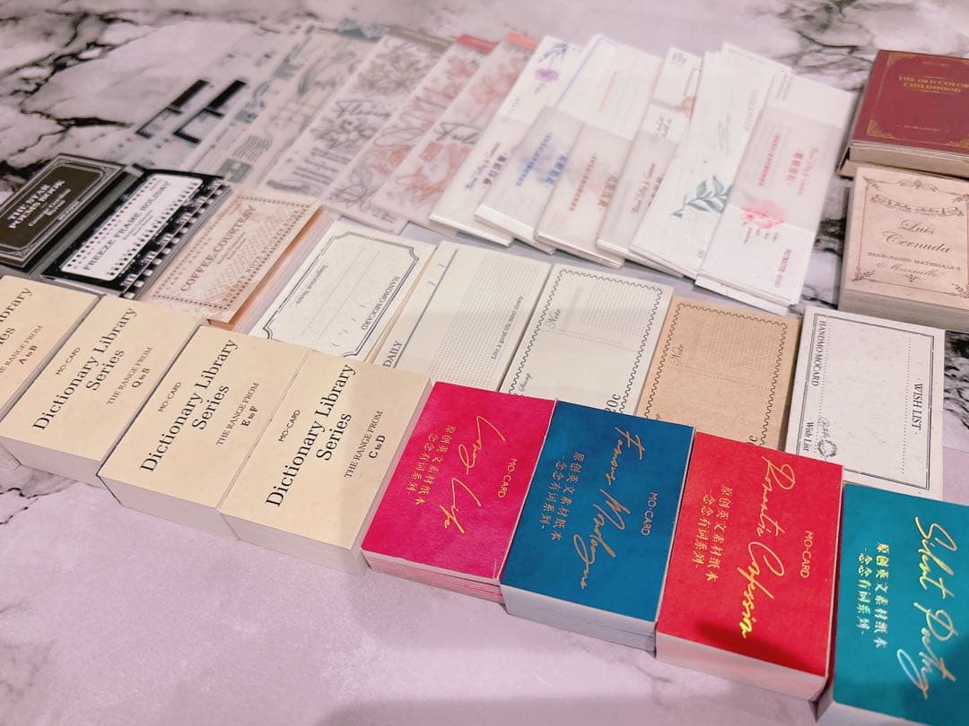 【80サイズ】コラージュ素材　紙モノ　デザペ　まとめ売り⑤