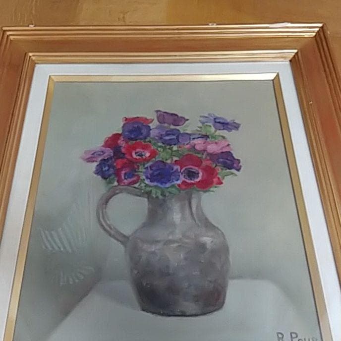 油絵　アネモネ　ローザン　プール