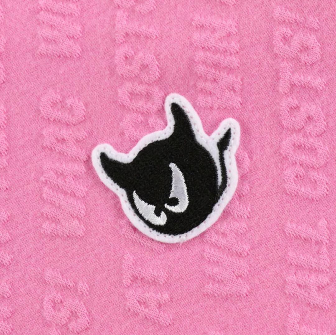 WAAC（ワック） ロゴエンボス起毛ジャカード長袖モックネック　オフホワイトS