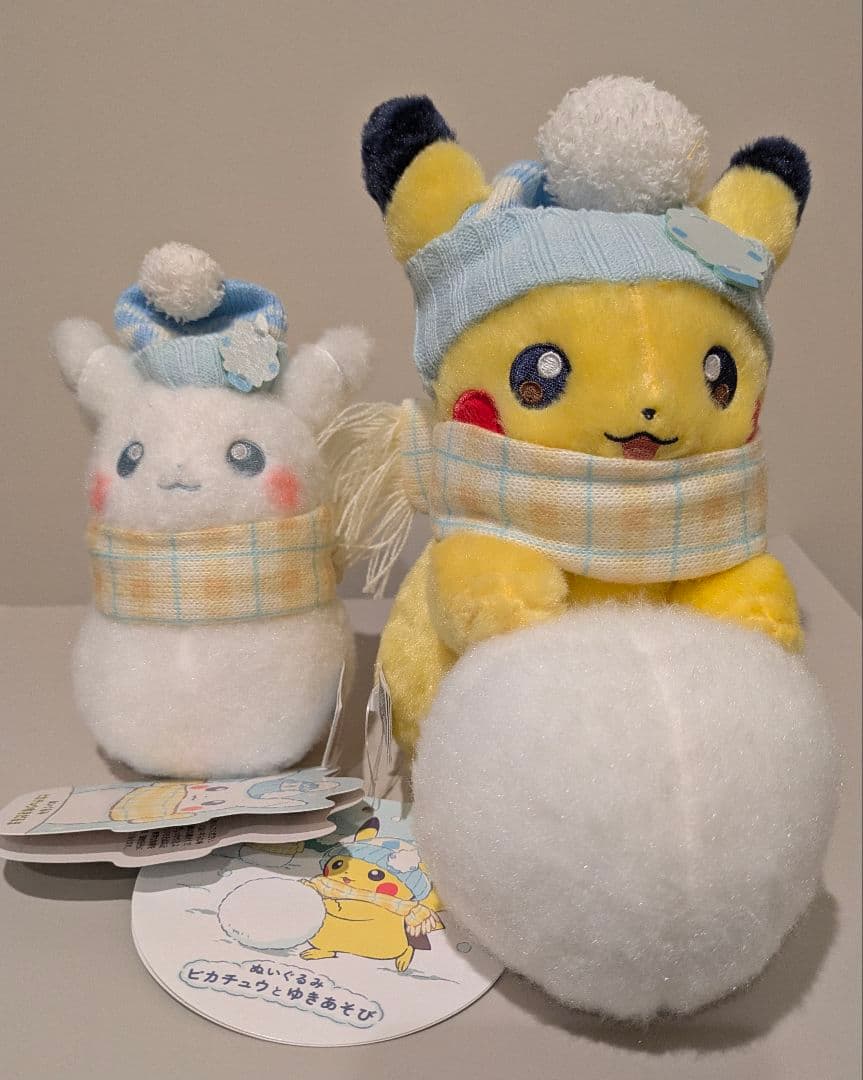 ゆきだるまピカチュウセット