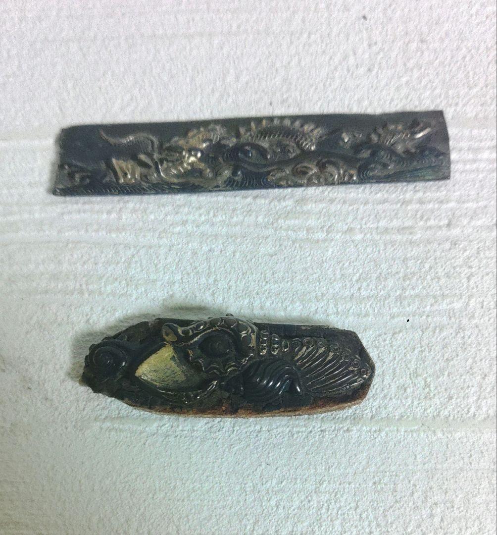 目貫　煙草入れ金具　前金具　帯留　カフス　刀装具　煙草入れ　まとめて　オ10