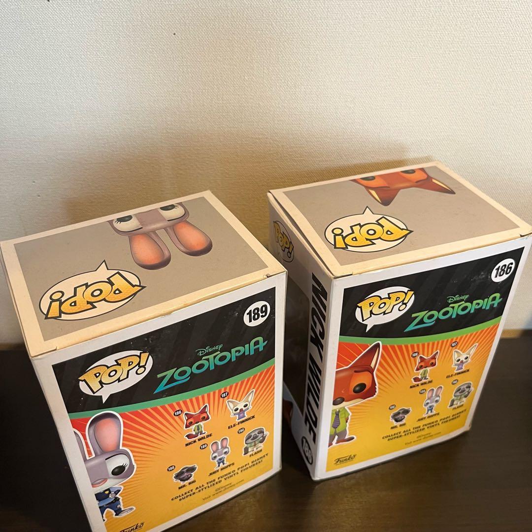 Funko Pop ディズニー　ズートピア　ジュディー　ニック　セット